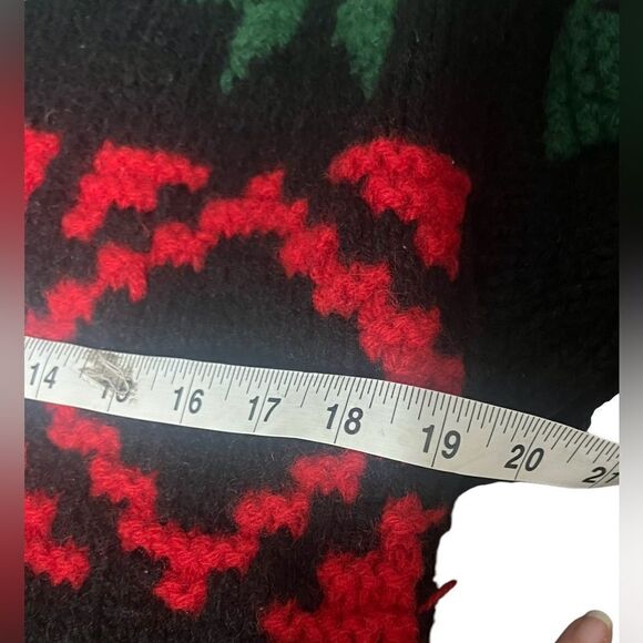 ESPRIT Sport Chunky Wool Sweater Women's Sz S   Snowflake Holiday Retro 90s - Picture 5 of 6